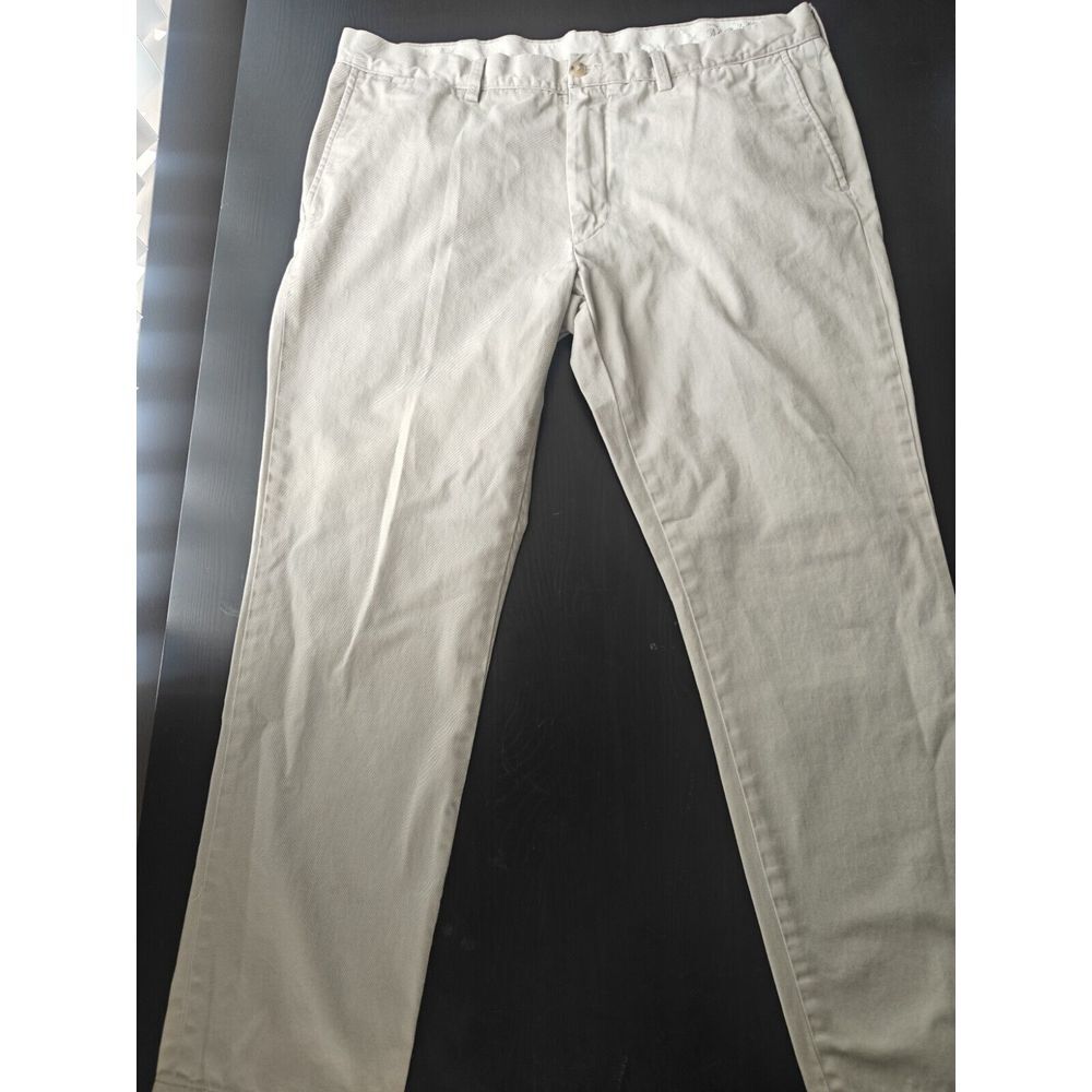 Polo Ralph Lauren Pants Mens 38x30 Beige Flat Front Slim Fit